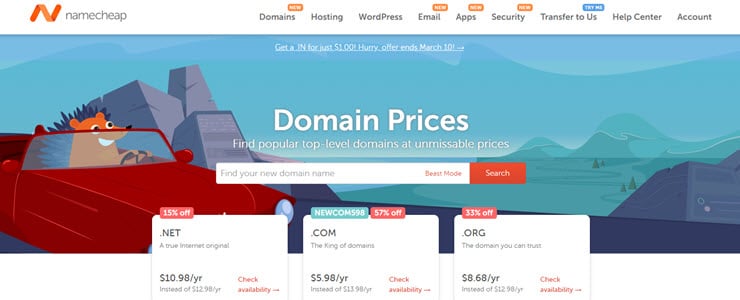 Namecheap Domains